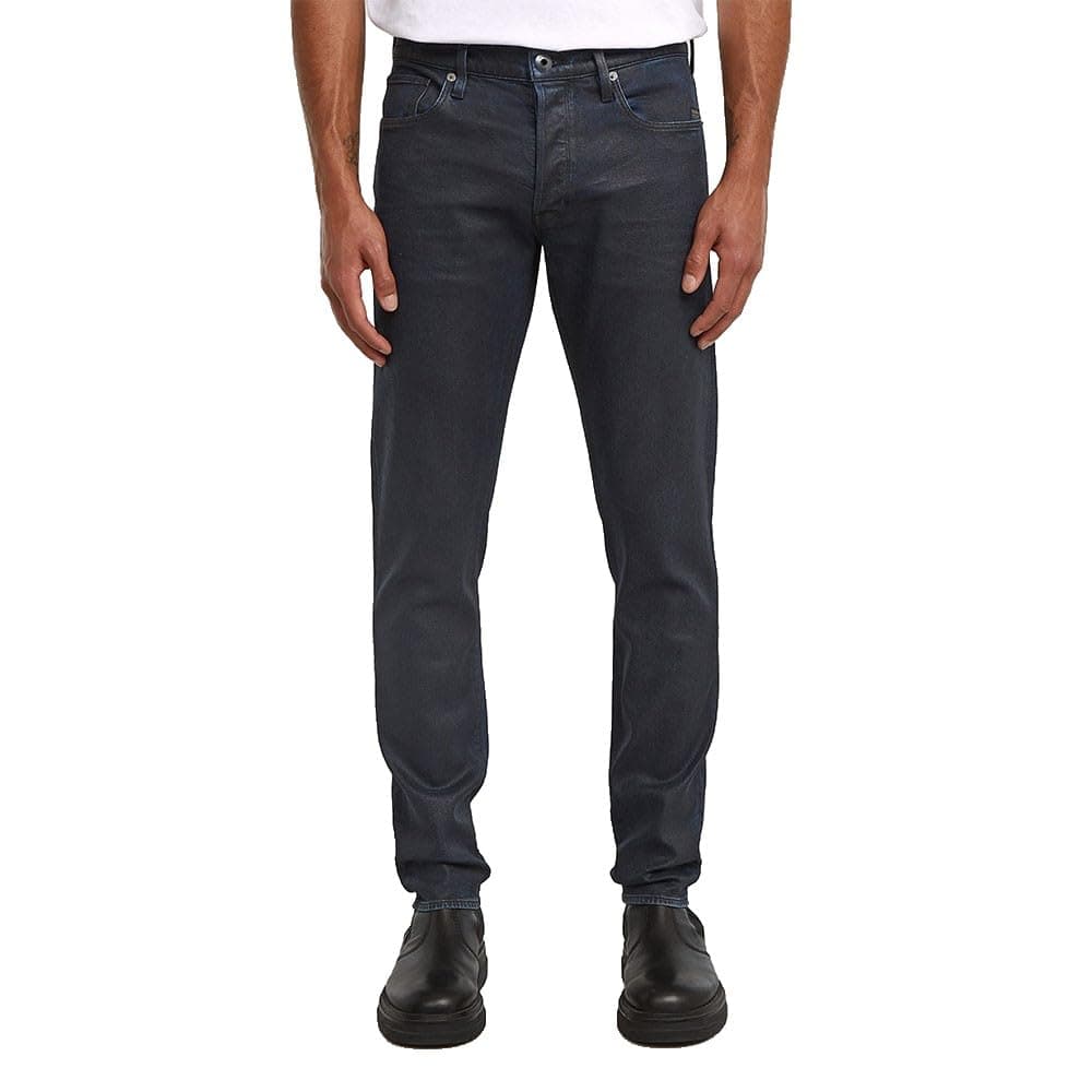 G-STAR 3301 Slim Jeans, Multicolore (Worn in Lunar Blue Coated 51001-d930-h548), 32W x 34L Uomo