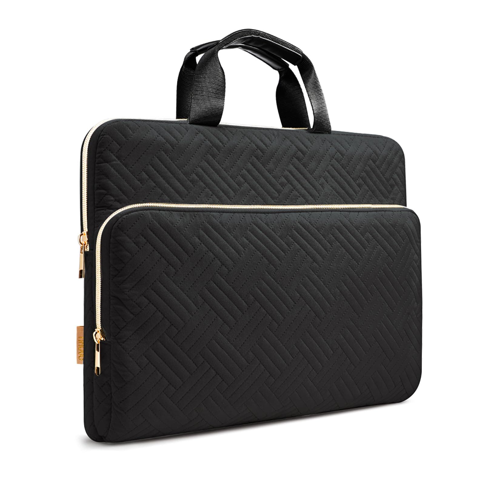 TiMOVO Custodia Borsa per Laptop da 15.6 inch Compatibile con MacBook Air PRO, 15.6 inch HP, dell, Lenovo, ASUS Notebook, Custodia Morbida Porta PC Portatile con Maniglia e Tasche, Nero