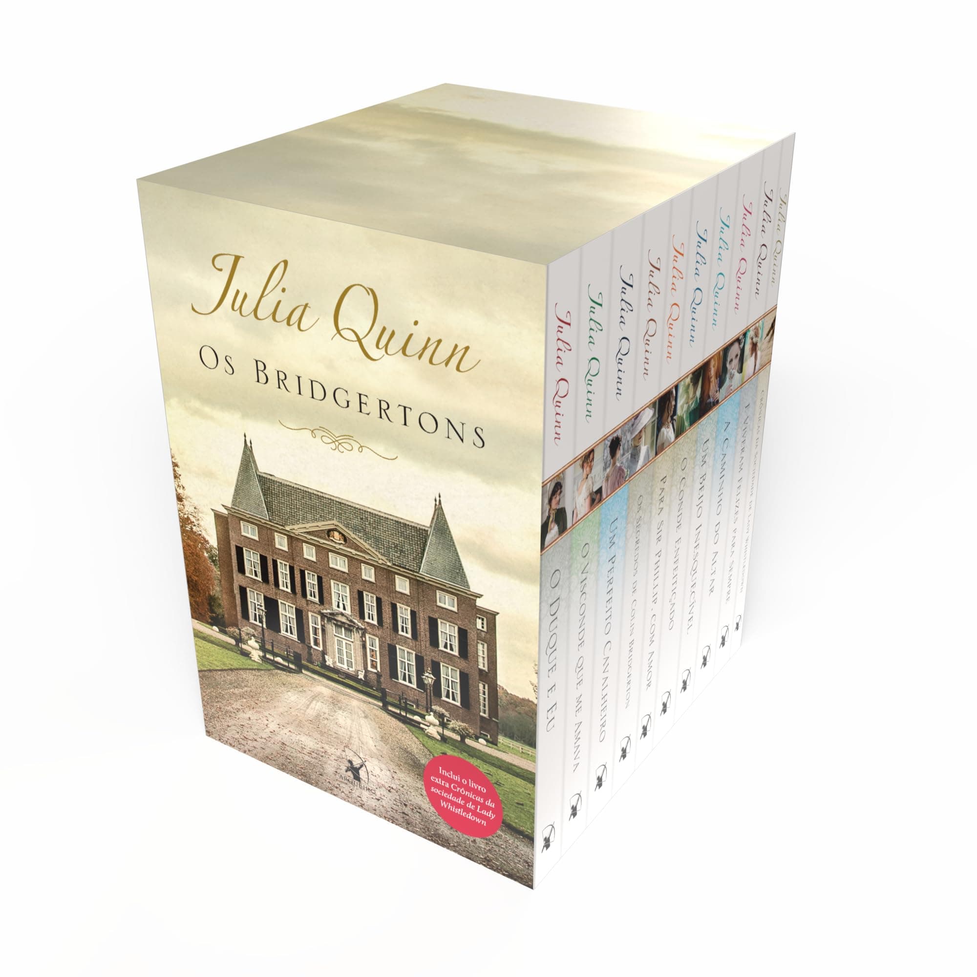 Box Os Bridgertons. 9 titulos da serie - livro extra de cronicas - caderno de anotacoes (Em Portugues do Brasil)