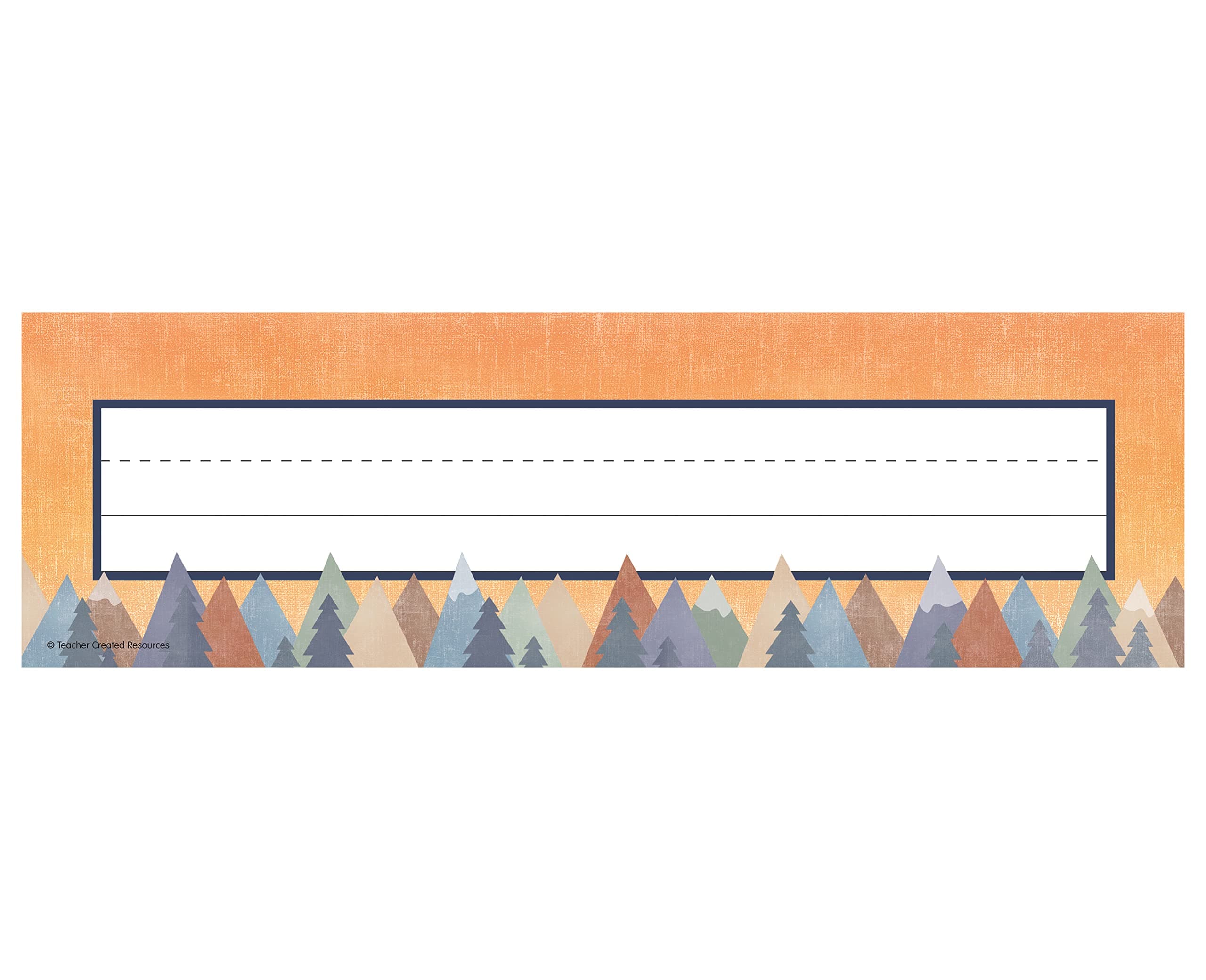Teacher Created Resources Moving Mountains Flat Name Plates, Pack of 36