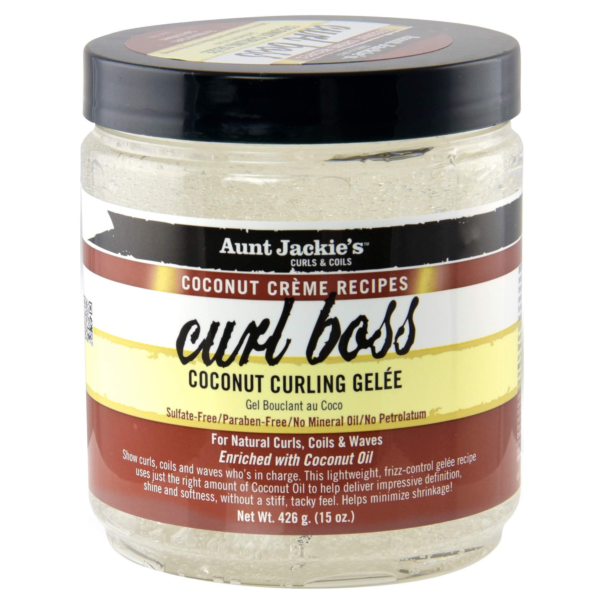 Aunt Jackies Coconut Creme Curl Boss Curling Glee Mousse, 426 g