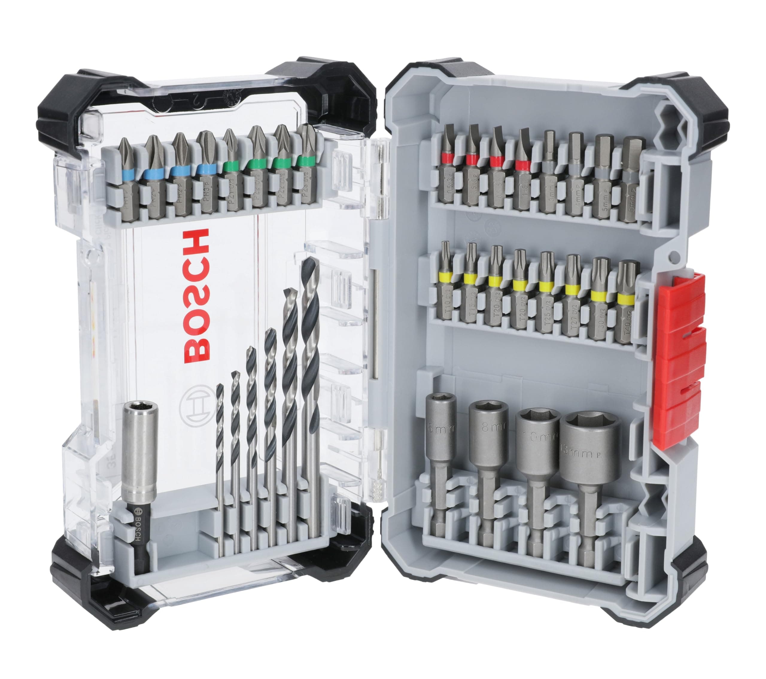 Bosch Set di 35 punte extra rigide e punte per trapano HSS in metallo, 35 pezzi (197 x 110,5 mm, accessori professionali, cacciavite trapano)